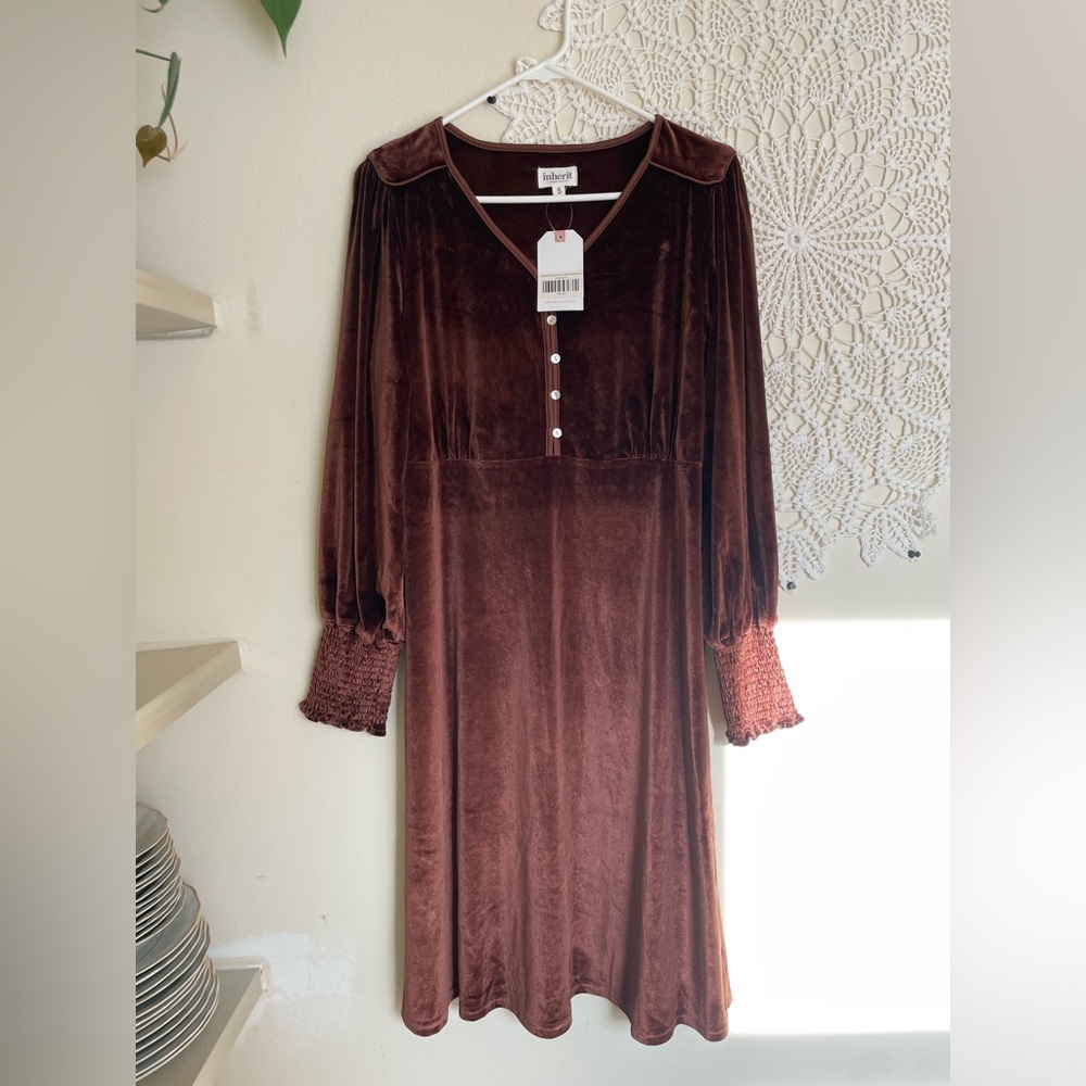 Inherit Clothing Co. Velvet Midi Dress